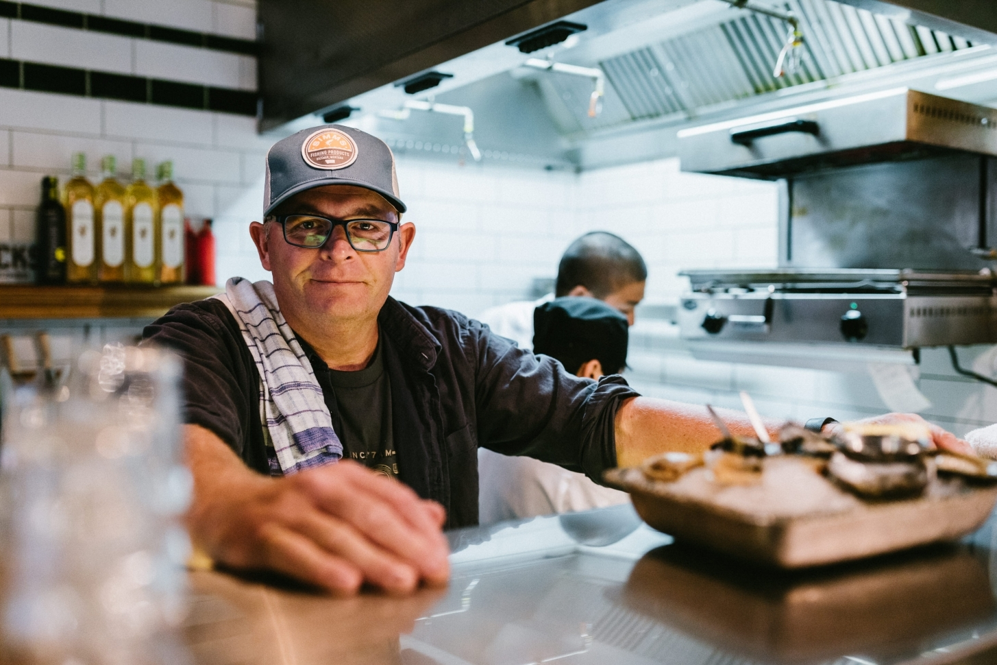Al Brown in the kitchen
